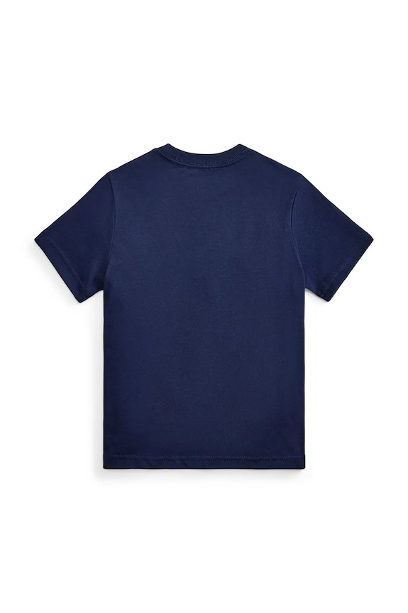 Хлопчик Дитяча бавовняна футболка Polo Ralph Lauren 322A12428001 темно-синій