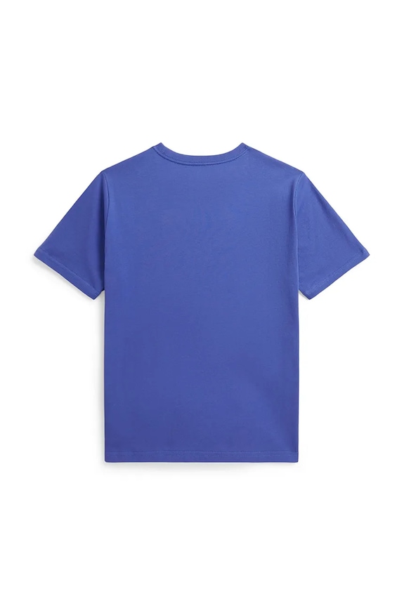 Παιδικό βαμβακερό μπλουζάκι Polo Ralph Lauren 323A12263003 μπλε SS26