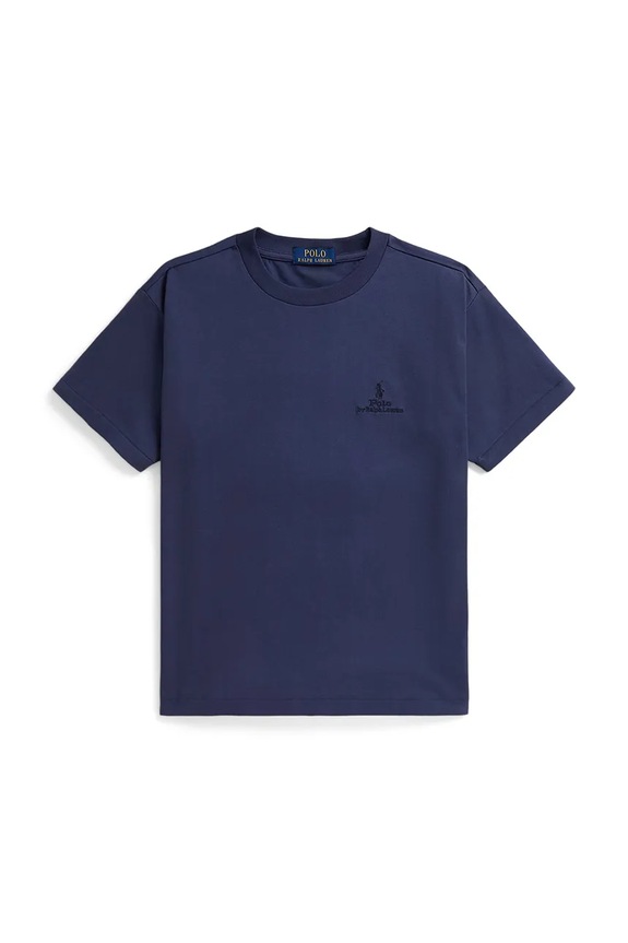 Παιδικό βαμβακερό μπλουζάκι Polo Ralph Lauren βαμβάκι σκούρο μπλε 323A12286003