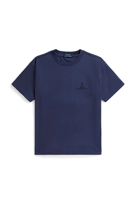 Παιδικό βαμβακερό μπλουζάκι Polo Ralph Lauren βαμβάκι σκούρο μπλε 323A12286003