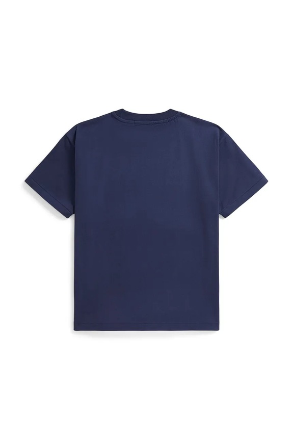 Παιδικό βαμβακερό μπλουζάκι Polo Ralph Lauren 323A12286003 σκούρο μπλε SS26