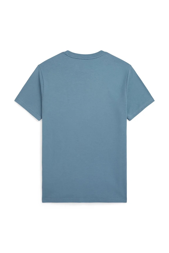 Παιδικό βαμβακερό μπλουζάκι Polo Ralph Lauren 323A12424001 μπλε SS26