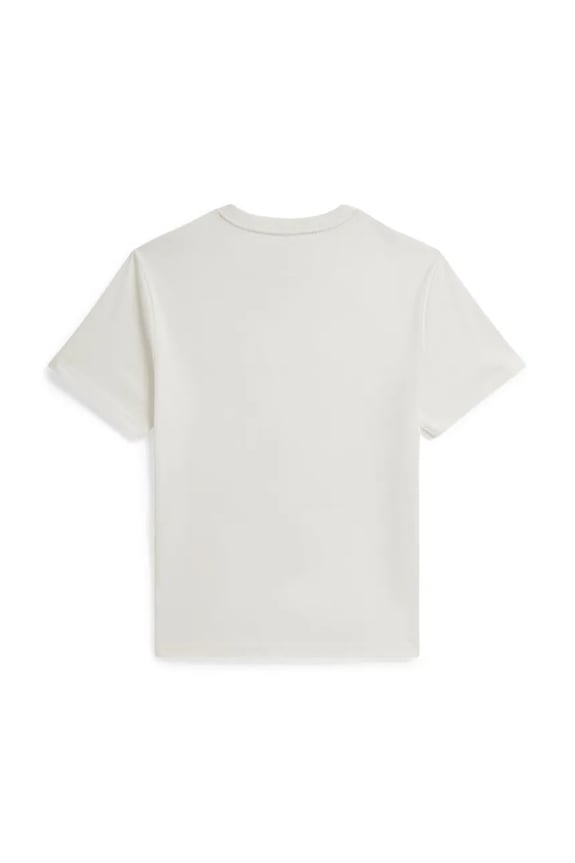 Παιδικό βαμβακερό μπλουζάκι Polo Ralph Lauren 323A12428001 λευκό SS26