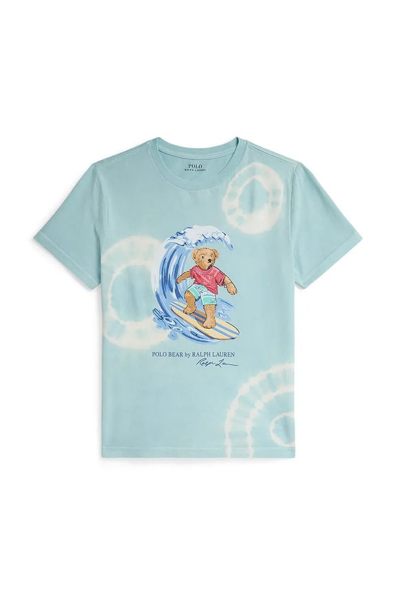 Polo Ralph Lauren tricou copii din bumbac albastru 323B13595001