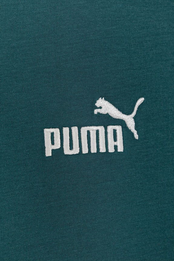 Chłopiec Puma t-shirt bawełniany dziecięcy ESS Small No. 1 Logo 684920 turkusowy