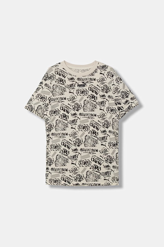 Puma tricou copii din bumbac MID90s bej 691749
