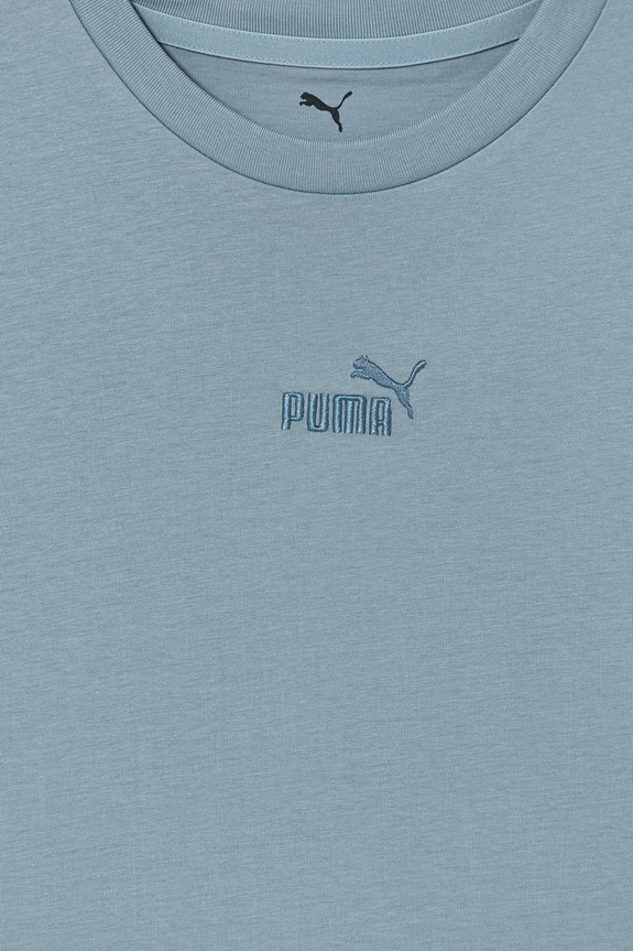 Хлопчик Дитяча бавовняна футболка Puma ESS Small No.1 Logo 692975 блакитний