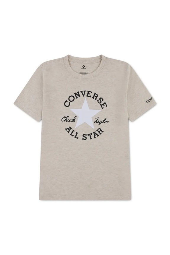 Dječja majica kratkih rukava Converse okrugli bež 9CD483.PPY2
