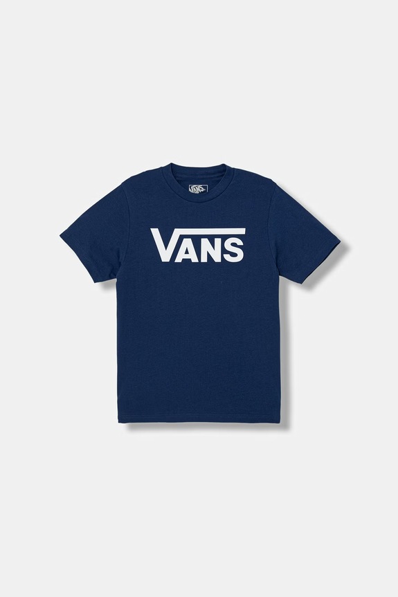 Vans t-shirt bawełniany dziecięcy nadruk granatowy VN000IVFFOB1