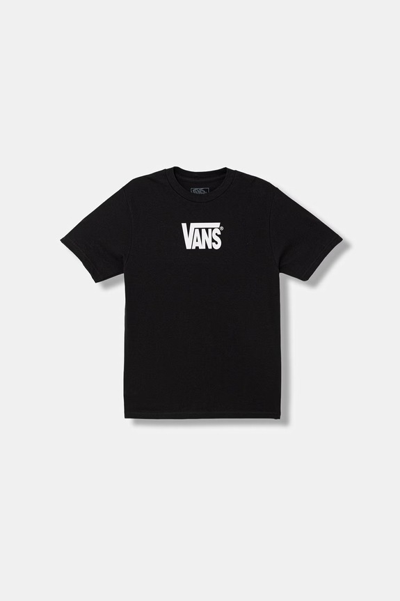 Dětské bavlněné tričko Vans kulatý černá VN000T4VBLK1