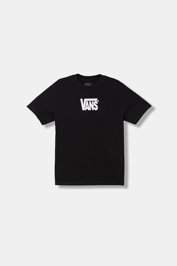 Dětské bavlněné tričko Vans kulatý černá VN000T4VBLK1