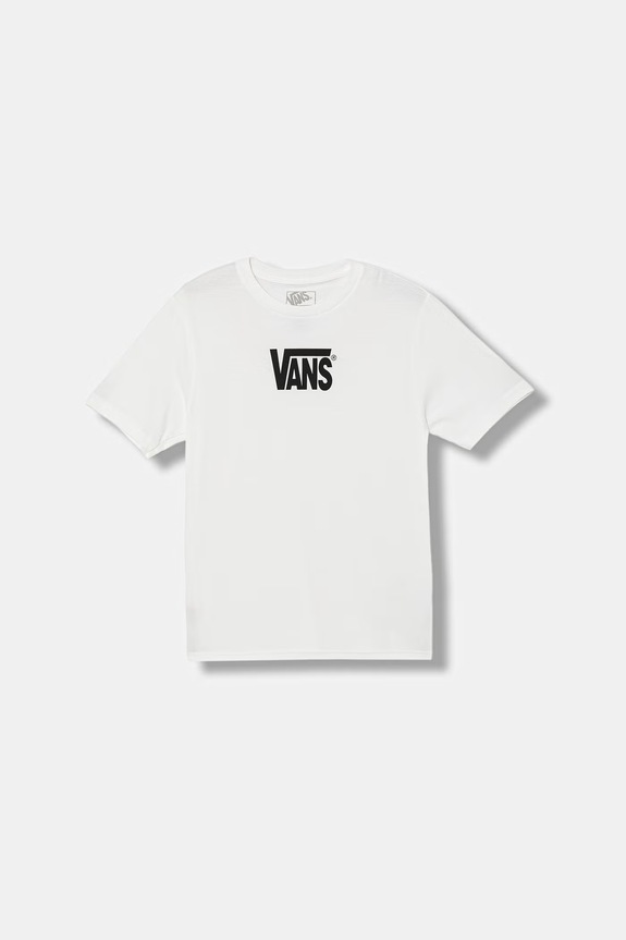 Dětské bavlněné tričko Vans kulatý bílá VN000T4VWHT1