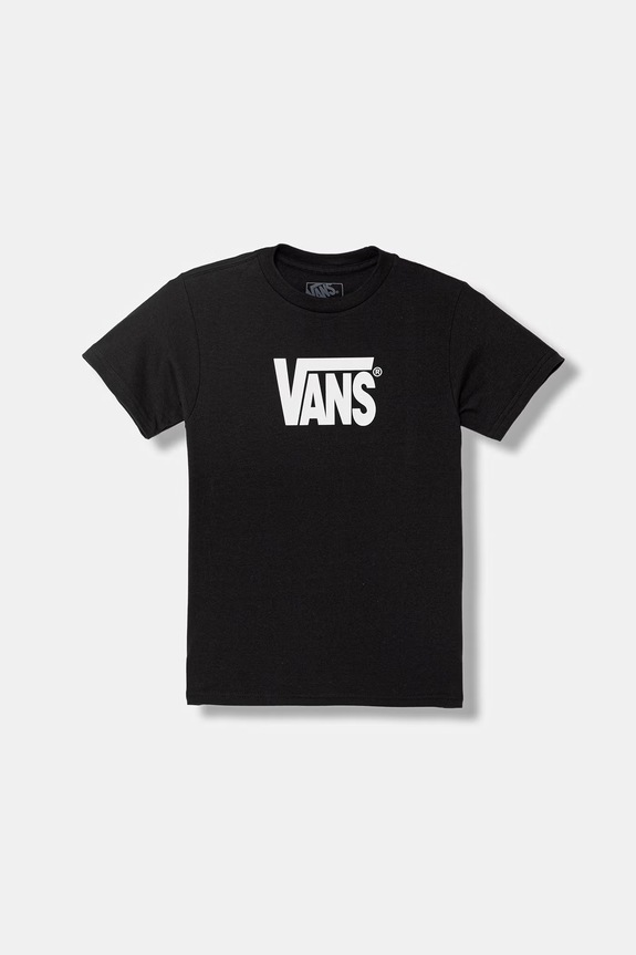 Vans t-shirt bawełniany dziecięcy nadruk czarny VN000TF0BLK1