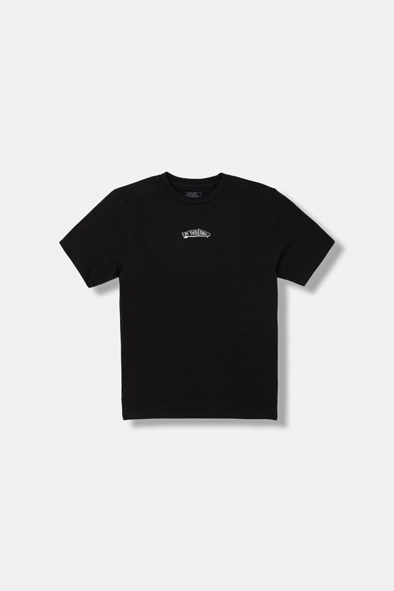 Vans t-shirt bawełniany dziecięcy VN000TN5BLK1 czarny SS26