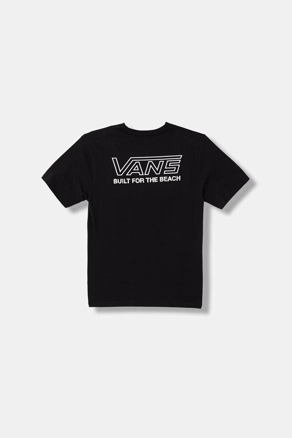Vans t-shirt bawełniany dziecięcy nadruk czarny VN000TN5BLK1