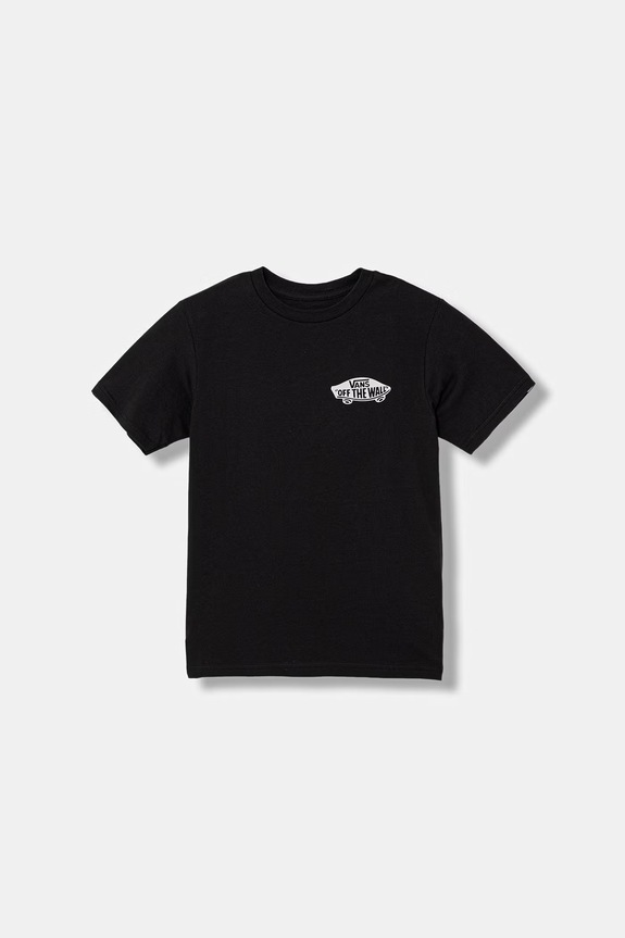 Vans t-shirt bawełniany dziecięcy nadruk czarny VN000TTKBLK1