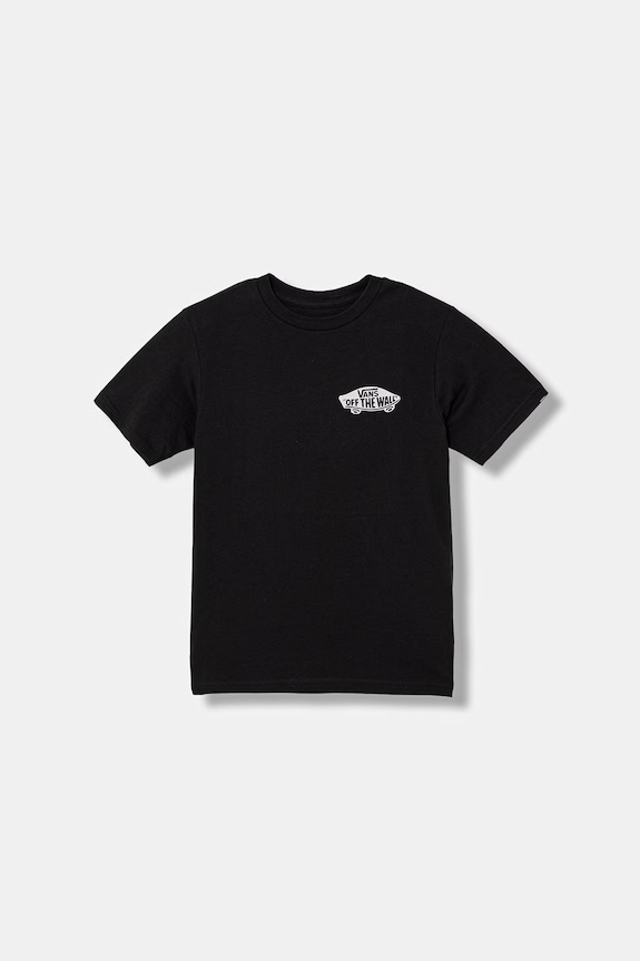 Vans t-shirt bawełniany dziecięcy nadruk czarny VN000TTKBLK1