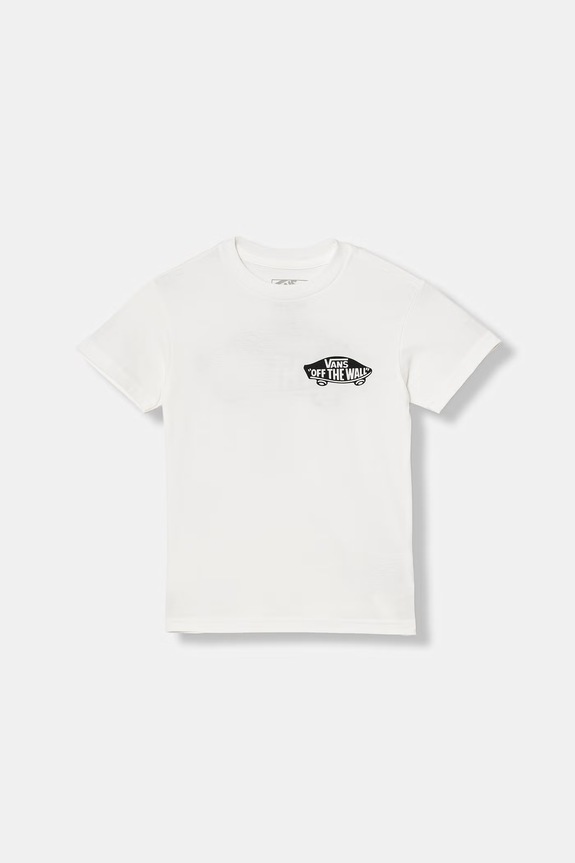 Dětské bavlněné tričko Vans kulatý bílá VN000TTKWHT1