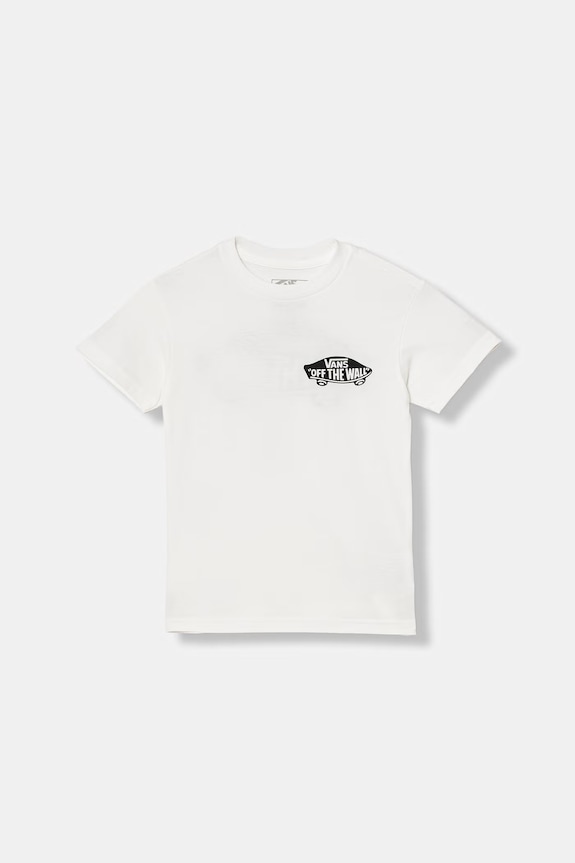 Dětské bavlněné tričko Vans kulatý bílá VN000TTKWHT1