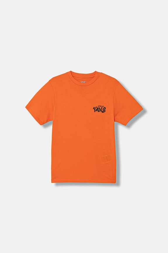 Dětské bavlněné tričko Vans VN000VY7FLM1 oranžová SS26
