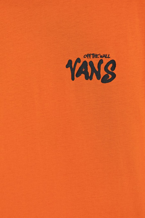 CHLAPEC Dětské bavlněné tričko Vans VN000VY7FLM1 oranžová