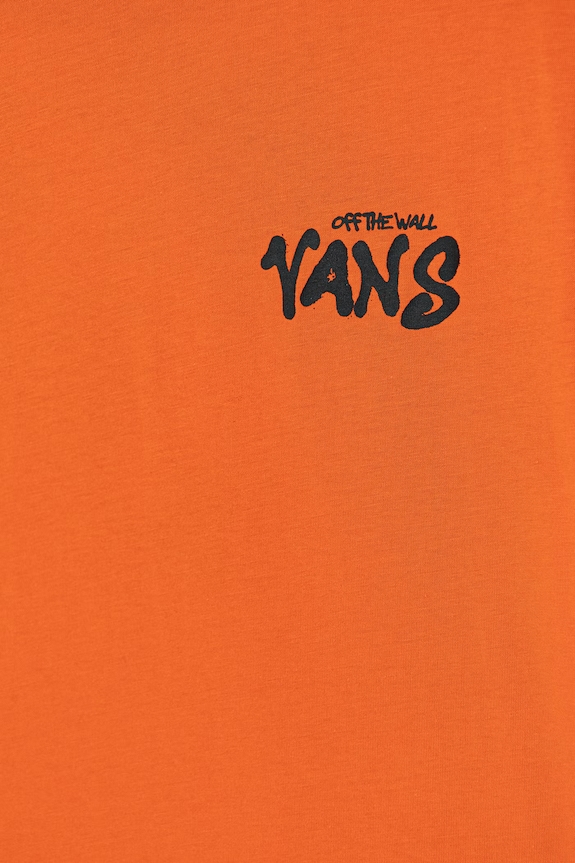 CHLAPEC Dětské bavlněné tričko Vans VN000VY7FLM1 oranžová