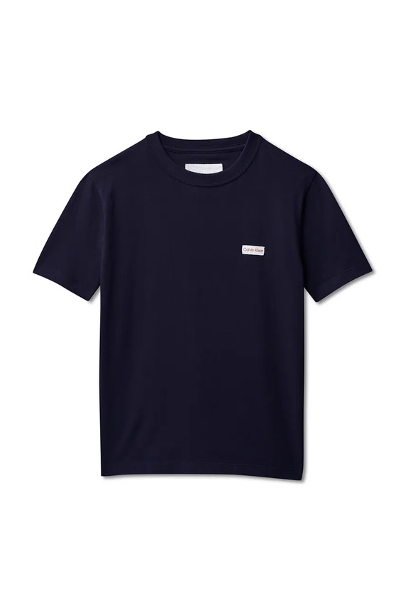 Calvin Klein Jeans T-shirt dziecięcy bawełniany LVCKSJA08B.128.176.PPY2 niebieski SS26