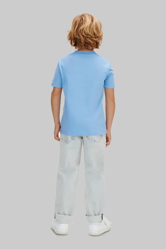 Calvin Klein Jeans tričko detské bavlnené modrá LVCKSJA09B.128.176.PPY2
