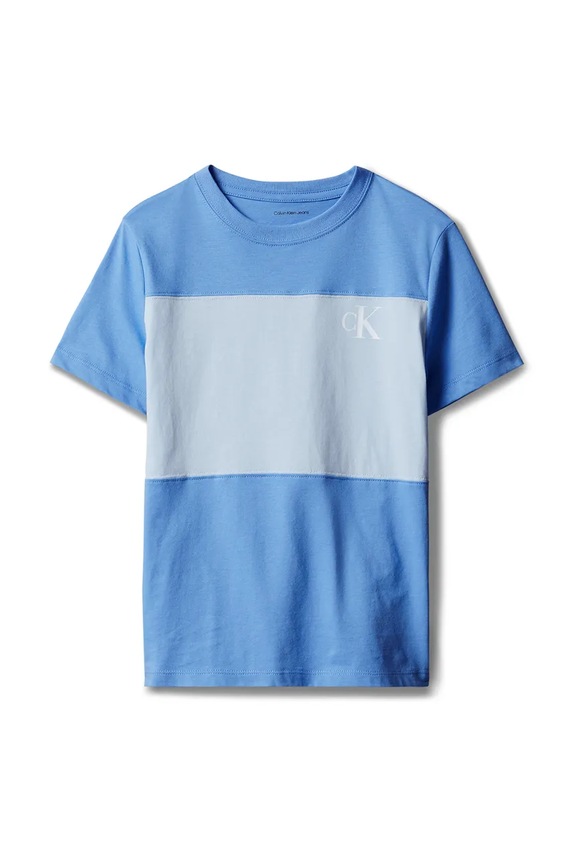 Calvin Klein Jeans T-shirt dziecięcy bawełniany 2-pack LVCKSJA46B.104.116.PPY2 niebieski SS26