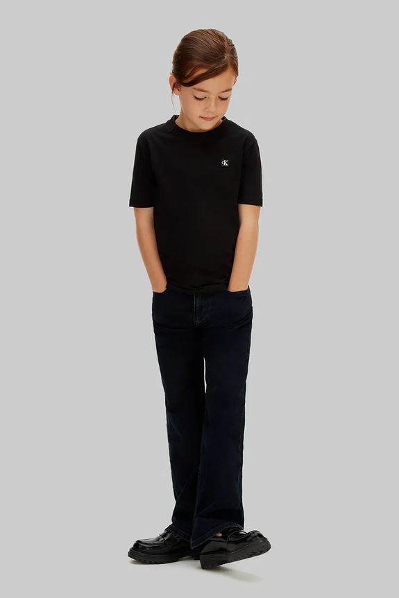 Calvin Klein Jeans T-shirt dziecięcy bawełniany LV1CKSJA30.128.176.PPY2 czarny