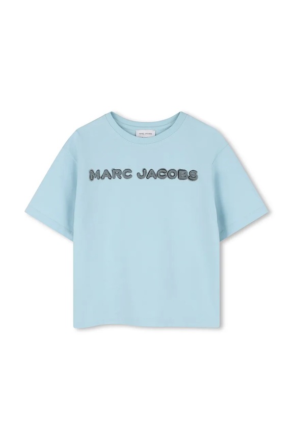 Marc Jacobs tricou de bumbac pentru copii print albastru W60755.86.108