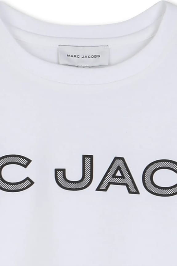 Dječaci Dječja pamučna majica kratkih rukava Marc Jacobs W60766.114.150 bijela