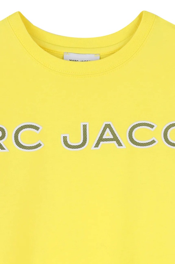 Dječaci Dječja pamučna majica kratkih rukava Marc Jacobs W60766.114.150 zlatna