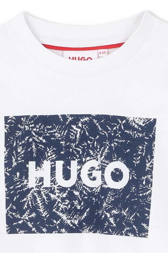 CHLAPEC Dětské bavlněné tričko HUGO G01020.102.108 bílá