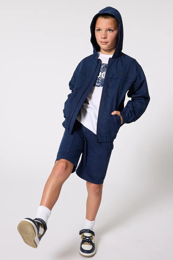 HUGO tricou de bumbac pentru copii alb G01020.162.174