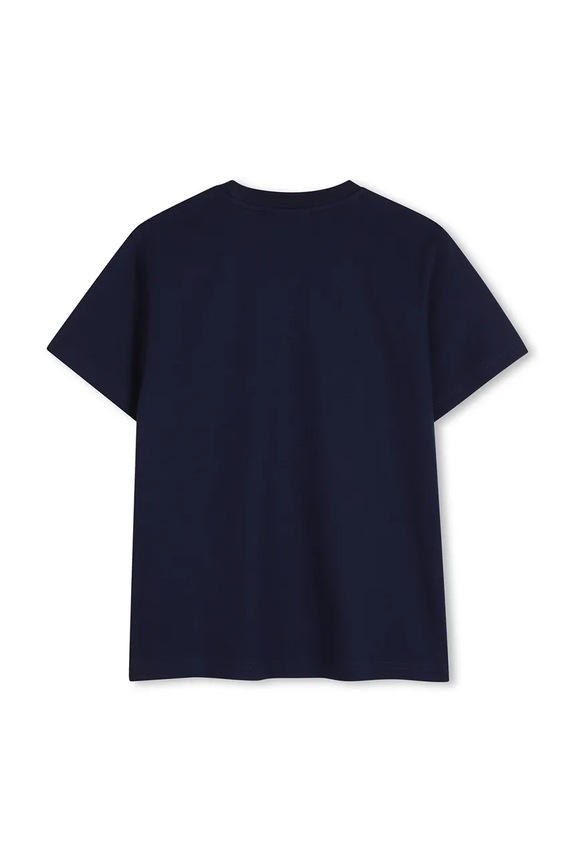HUGO t-shirt bawełniany dziecięcy G01016.162.174 granatowy SS26