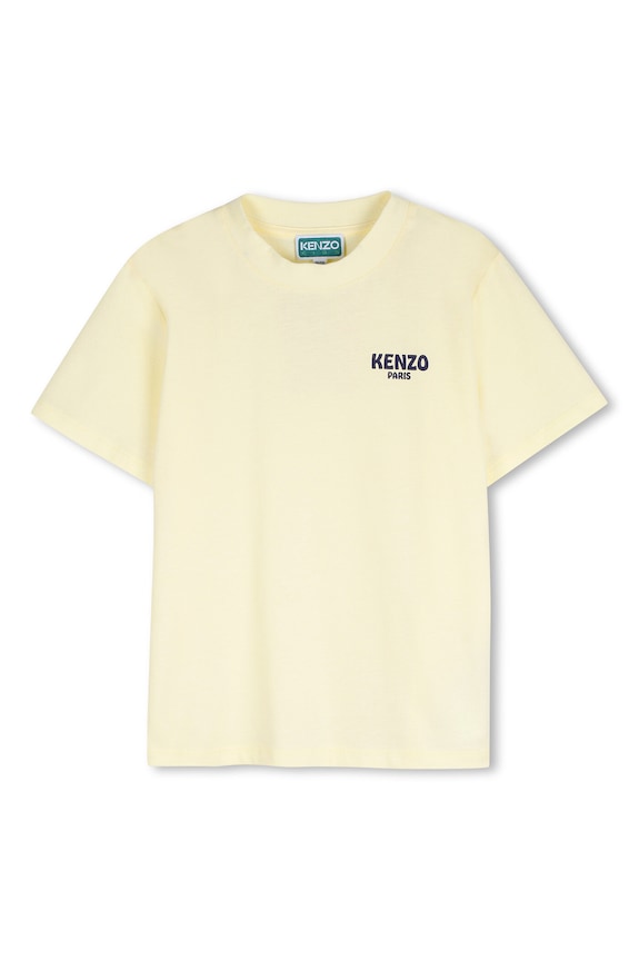 Детская хлопковая футболка Kenzo Kids хлопок жёлтый K61669.86.108