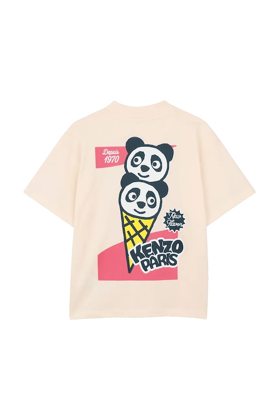 Αγορίστικα Kenzo Kids T-shirt παιδικό βαμβακερό K61678.86.108 μπεζ
