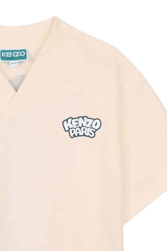 Kenzo Kids T-shirt παιδικό βαμβακερό μπεζ K61678.86.108