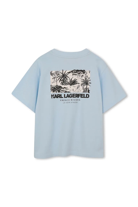 Αγορίστικα Karl Lagerfeld T-shirt παιδικό βαμβακερό Z31101.86.108 μπλε