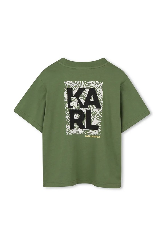 Αγορίστικα Karl Lagerfeld T-shirt παιδικό βαμβακερό Z31101.114.150 πράσινο