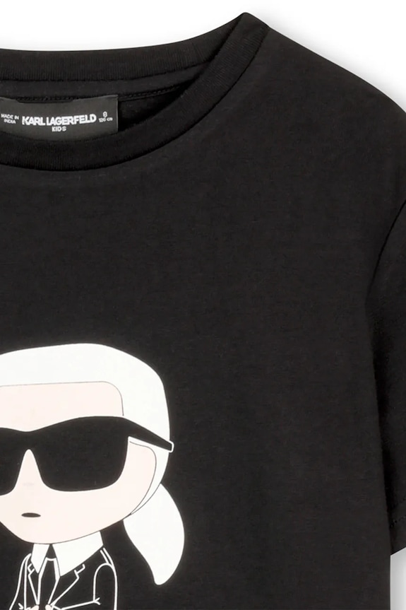 Αγορίστικα Karl Lagerfeld t-shirt Παιδικό βαμβακερό Z31096.114.150 μαύρο