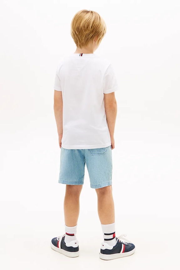 Tommy Hilfiger t-shirt dziecięcy bawełniany biały KB0KB10263.128.176.PPY2