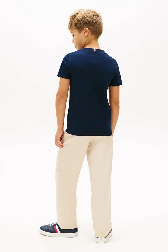 Tommy Hilfiger majica za djecu od pamuka mornarsko plava KB0KB10263.128.176.PPY2