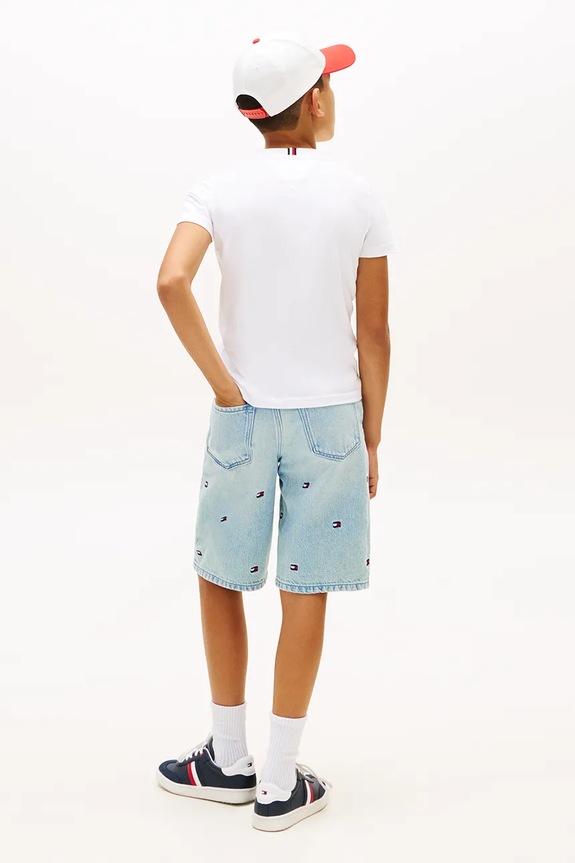 Tommy Hilfiger tričko detské bavlnené biela KB0KB10275.128.176.PPY2