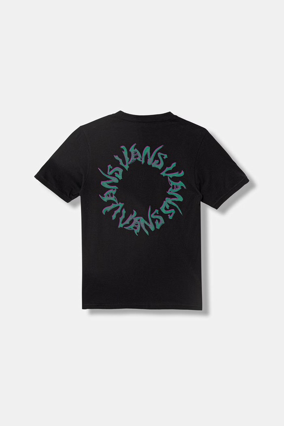 Vans t-shirt dziecięcy bawełniany czarny VN000TCCBLK1