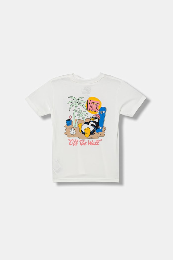 Vans tričko detské bavlnené biela VN000TF4WHT1