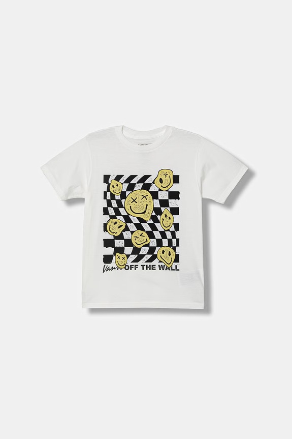 Vans tričko detské bavlnené biela VN000TF9WHT1