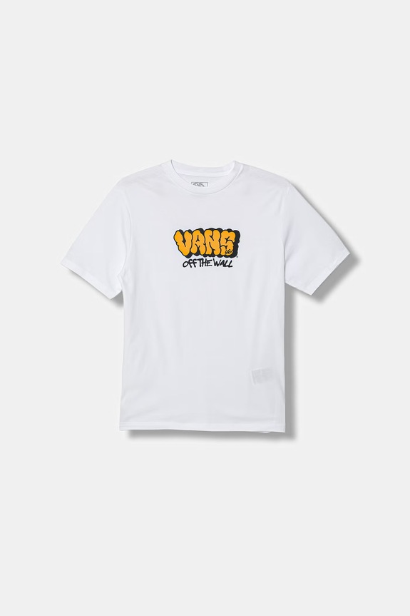 Vans tričko detské bavlnené biela VN000W07WHT1