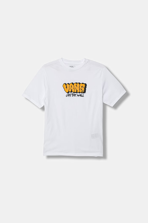 Vans tričko detské bavlnené biela VN000W07WHT1